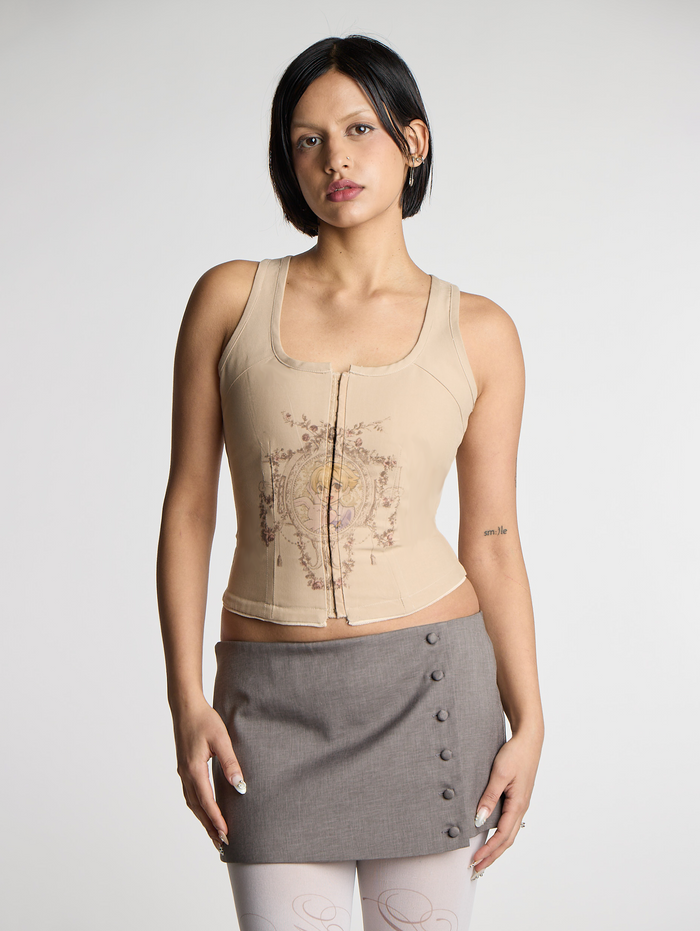 Honey Rosette Top